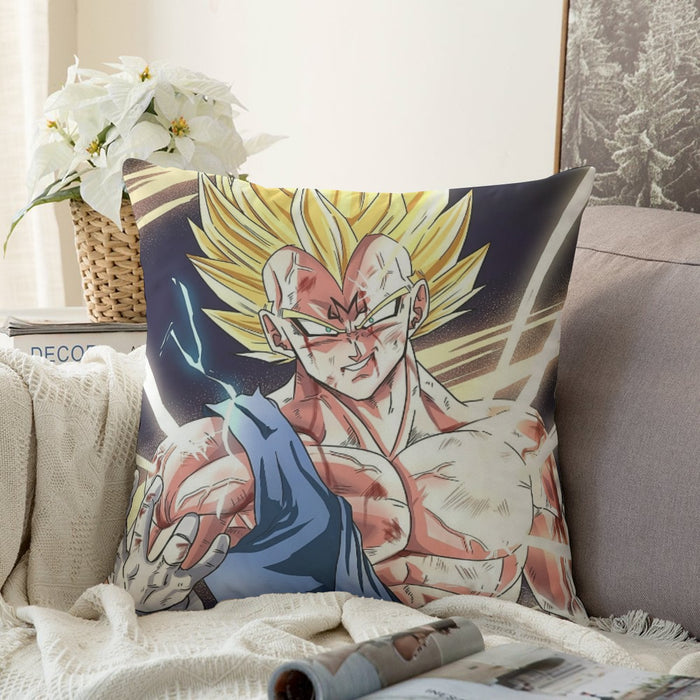 DBZ Majin Vegeta Saiyan Prince Fight Injure Manga Style Trending Couch Pillowcase