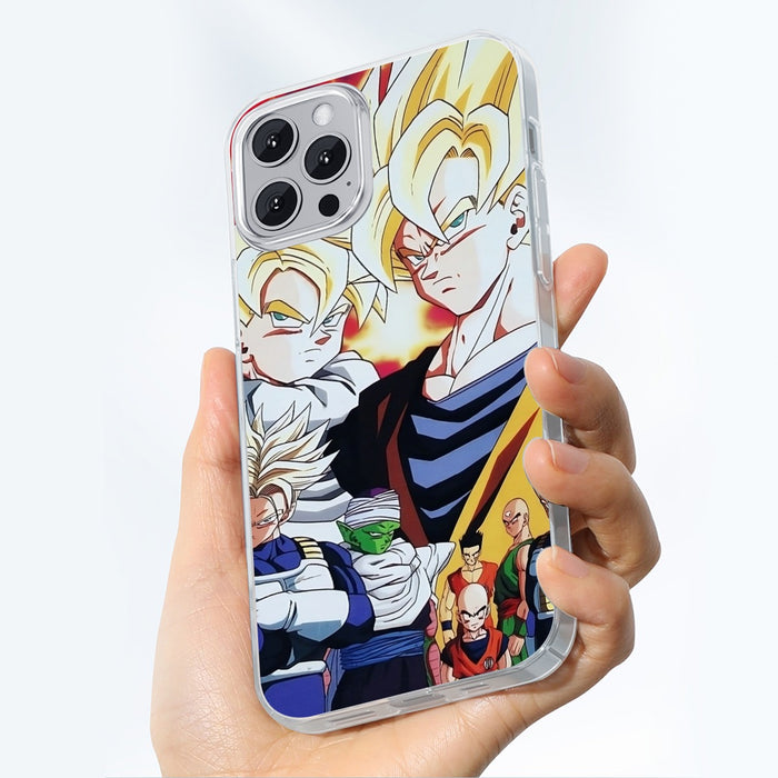 Dragon Ball Z Angry Super Saiyan Fighters iPhone case