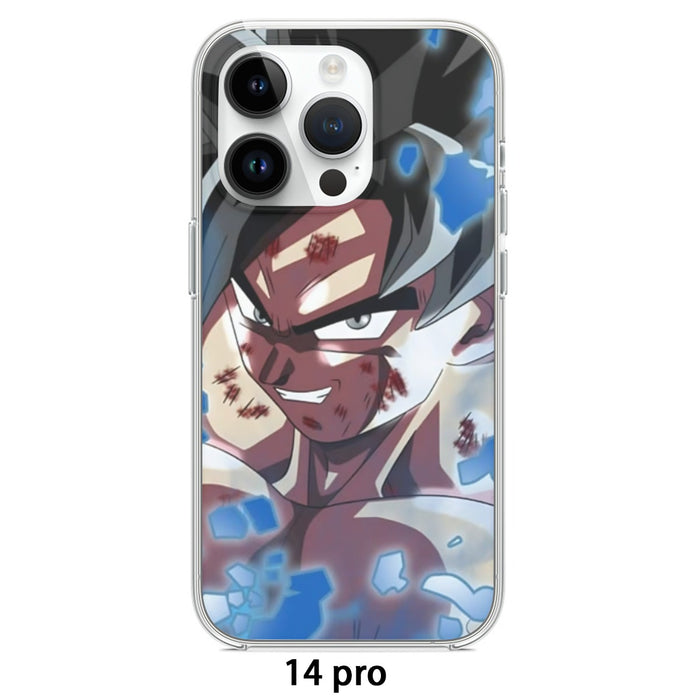 Dragon Ball Super Goku Blue Ultra Instinct Dope Grin iPhone case