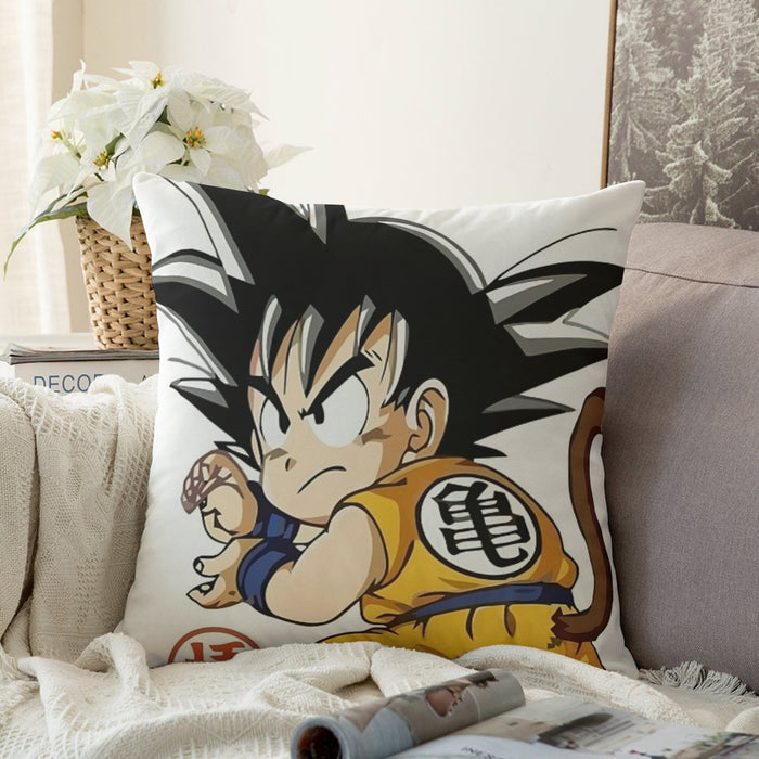 Cute Kid Goku Yellow Clothing Dragon Ball Z Couch Pillowcase