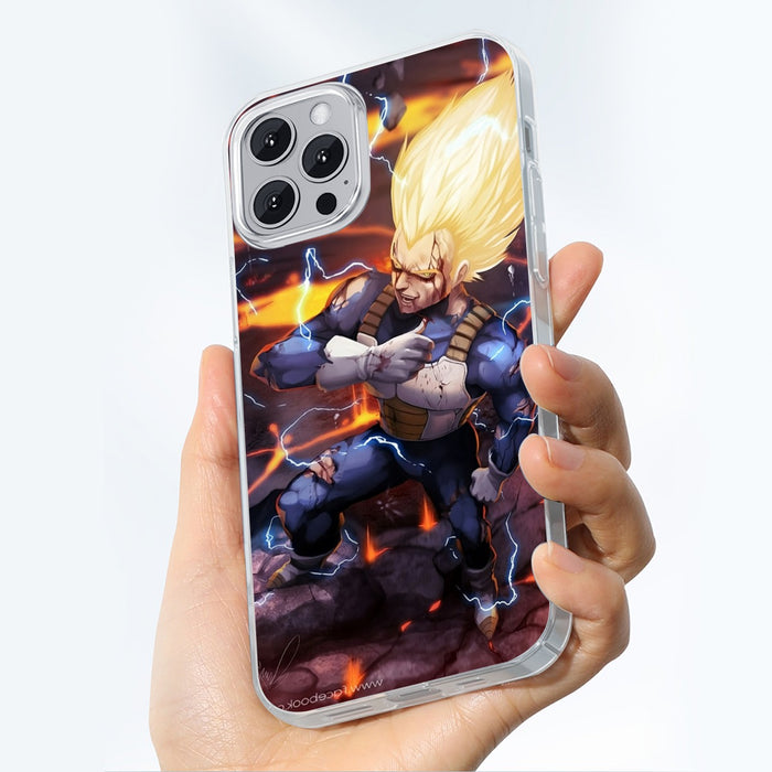 Dragon Ball Z Vegeta Super Saiyan Lightning Custom iPhone case