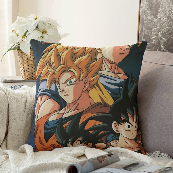 Goku Evolution from Kid to SSJ3 Transformation Dopest 3D Couch Pillowcase