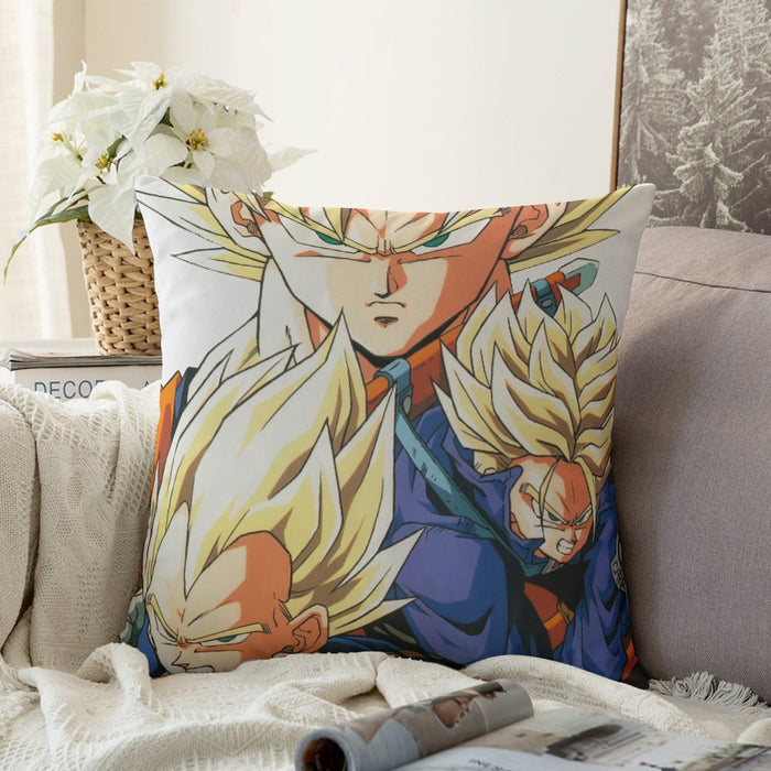 Dragon Ball Goku Vegeta Trunks Super Saiyan Power Heroes Cool Trending Design Couch Pillowcase