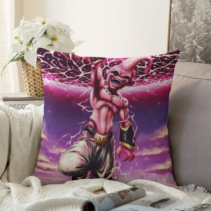 DBZ Kid Buu Super Villain Giant Ki Blast Realistic Design Couch Pillowcase