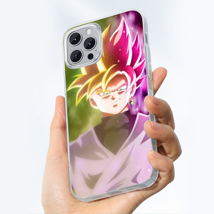 Dragon Ball Super Saiyan Black Goku Rose 2 Epic Style iPhone case
