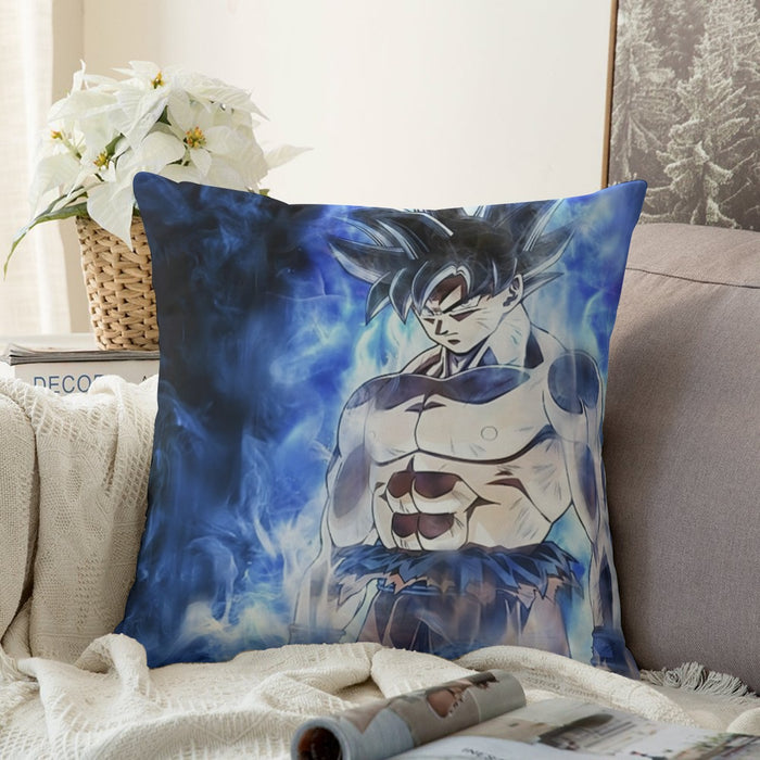 Dragon Ball Super Goku Ultra Instinct Blue Cool Casual Couch Pillowcase