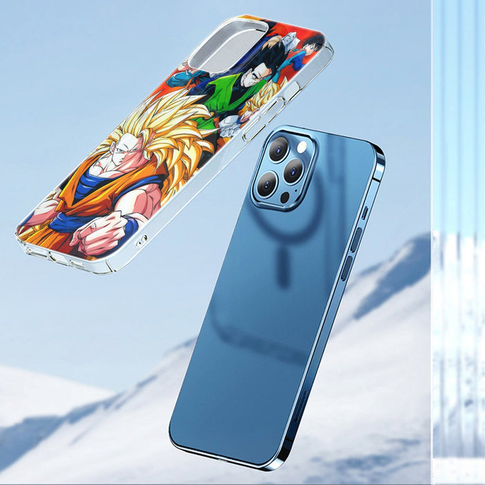 Dragon Ball Goku Super Saiyan 3 Vegeta Gohan Trending Design iPhone 15 Series Phone Case