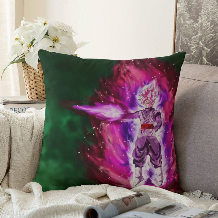 Goku Black Super Saiyan Rose Power Aura Streetwear Design Couch Pillowcase