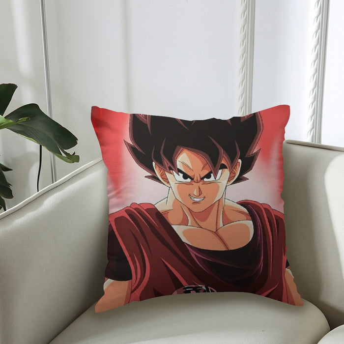 Dragon Ball Super Saiyan Goku Kaioken Epic Red Casual Couch Pillowcase