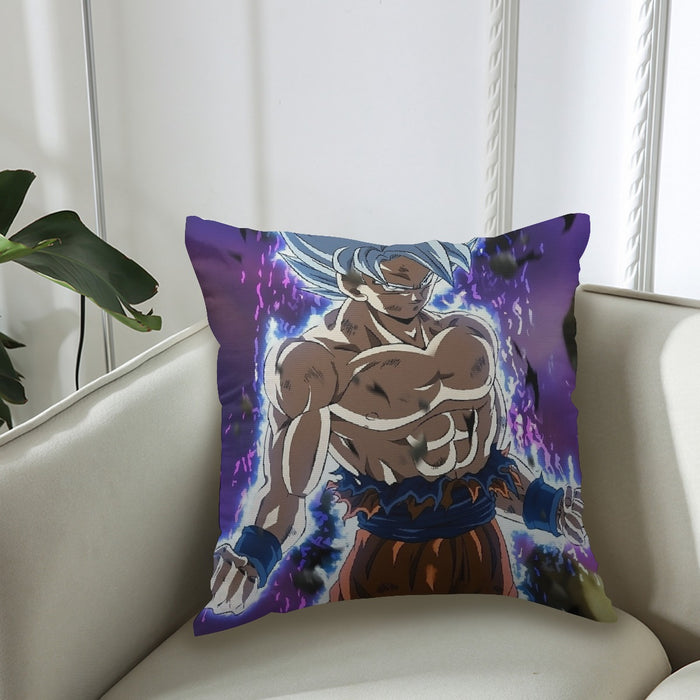 Dragon Ball Goku Ultra Instinct Power Up Vibrant 3D Couch Pillowcase