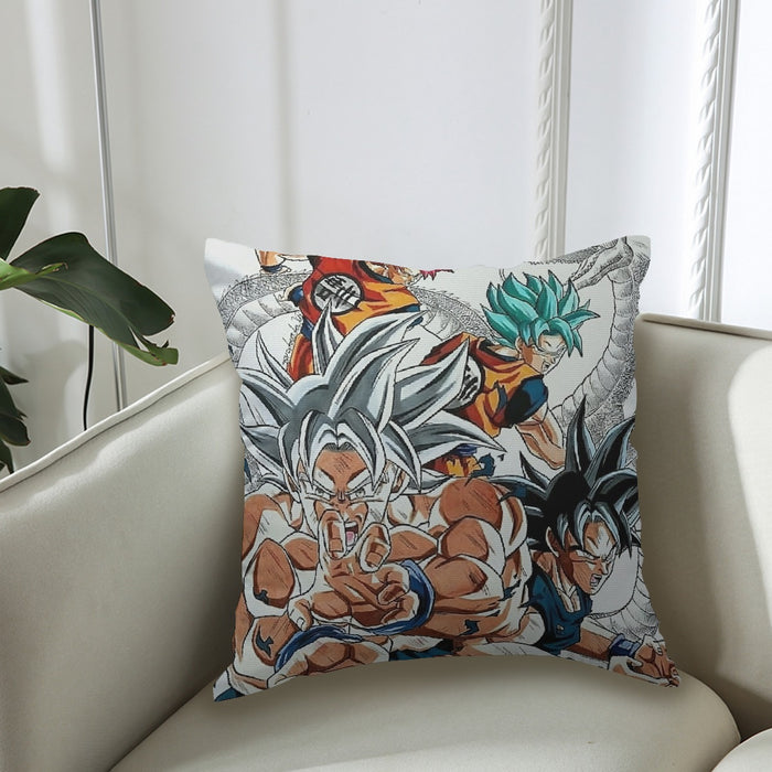 DBS Goku SSJ Transformations White God Blue Red Kaioken Ultra Instinct Couch Pillowcase