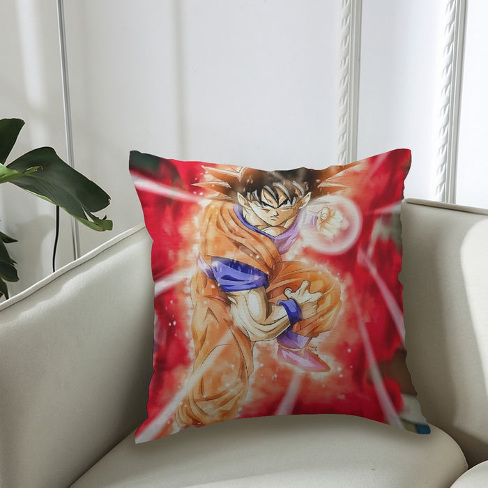 Dragon Ball Super Goku Red Kaioken Energy Epic Punch Couch Pillowcase