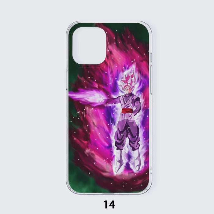 Goku Black Super Saiyan Rose Power Aura Streetwear Design iPhone case