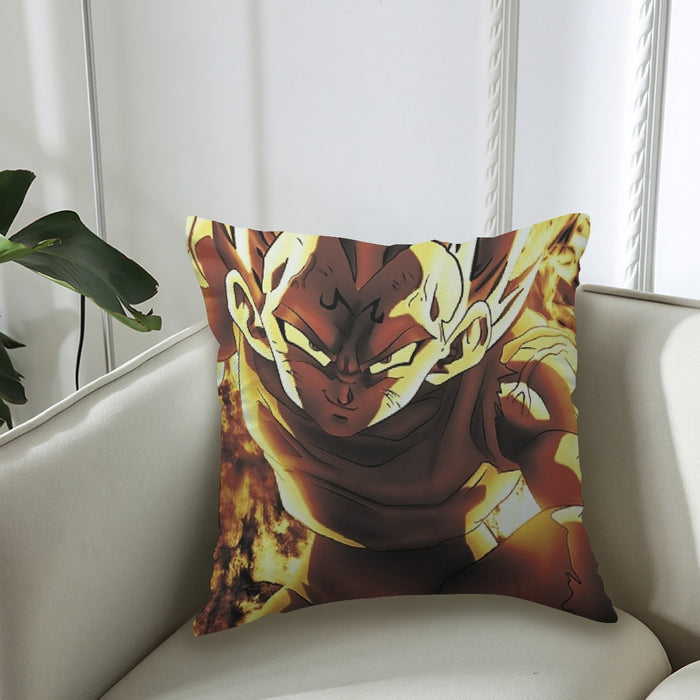 Dragon Ball Z Dope Majin Vegeta Grin Yellow Aura Couch Pillowcase