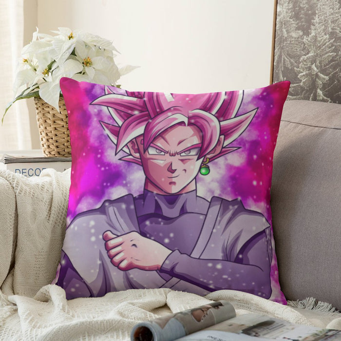 DBZ Goku Black Zamasu Rose Super Saiyan Cute Chibi Design Couch Pillowcase