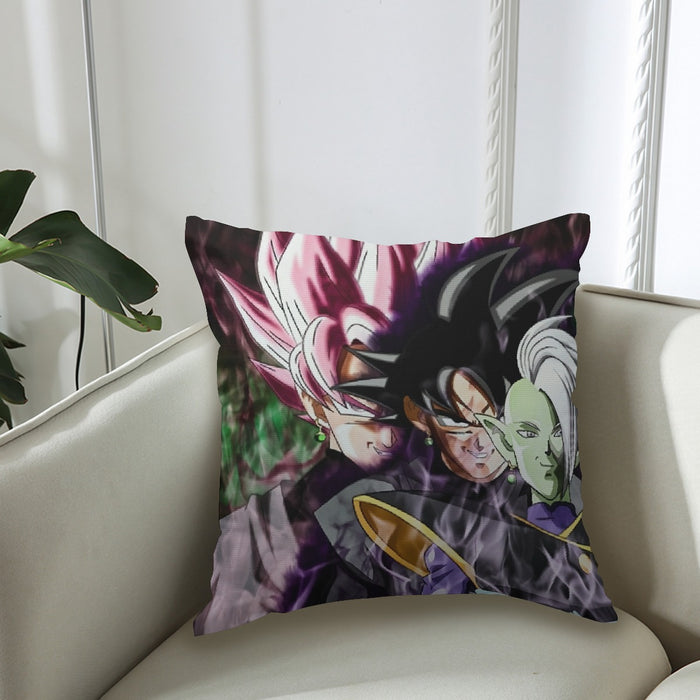 Dragon Ball Super Zamasu Goku Black Goku Rose Cool Couch Pillowcase