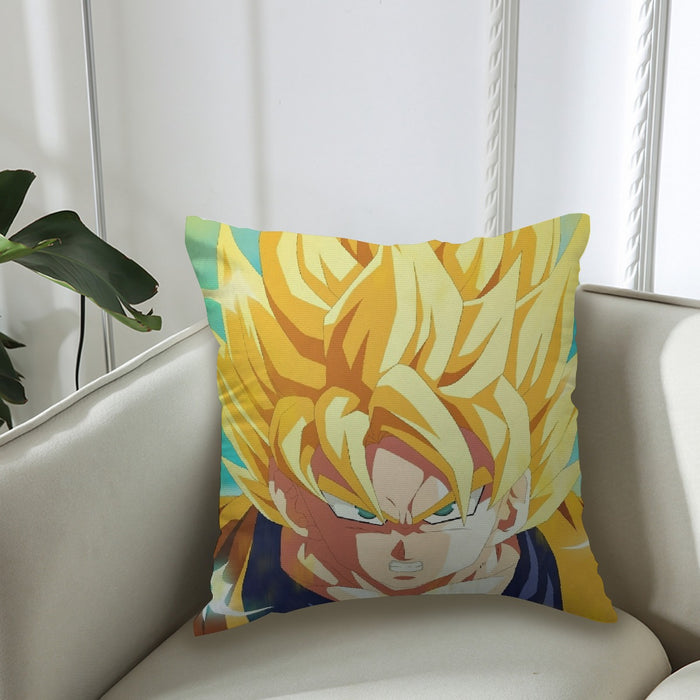Dragon Ball Goku Super Saiyan Hero Thunder Design Street Style Couch Pillowcase
