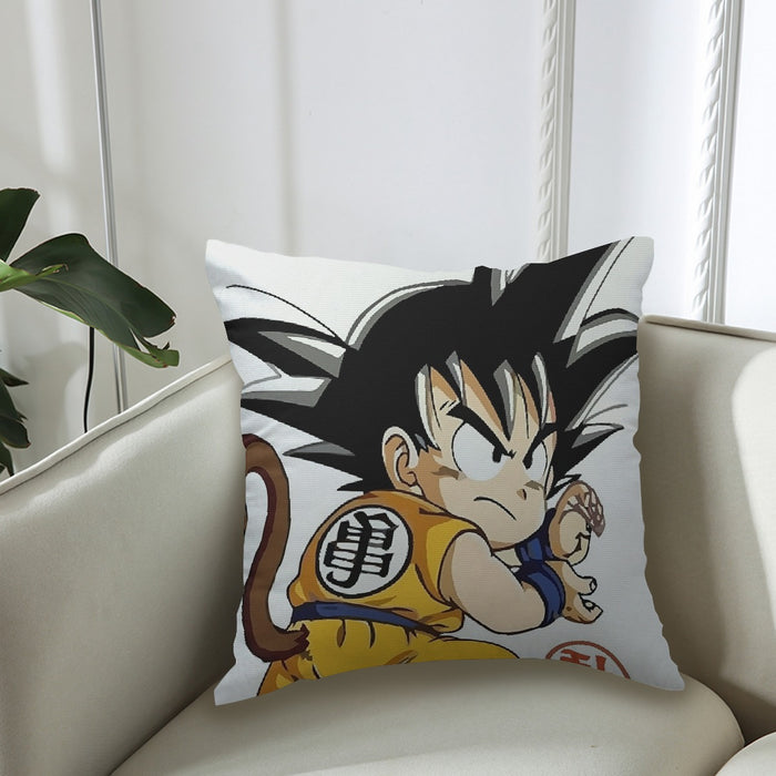 Cute Kid Goku Yellow Clothing Dragon Ball Z Couch Pillowcase