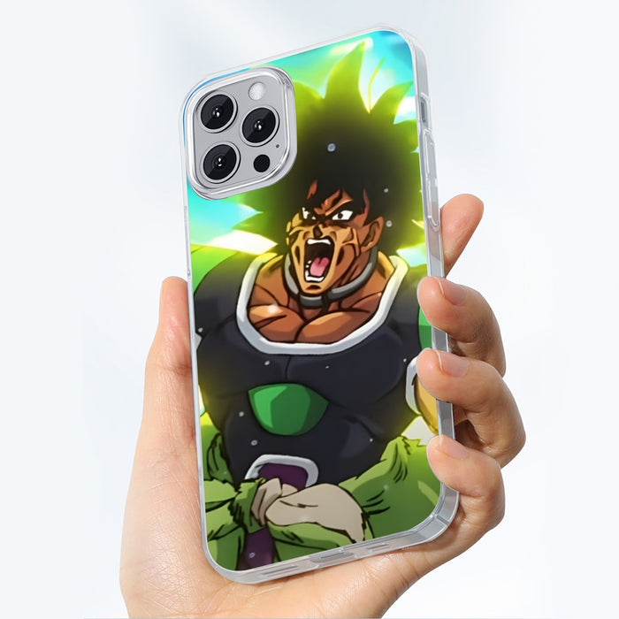 Dragon Ball Z Broly Wearing His Control Mechanism iPhone case