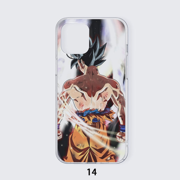 Dragon Ball Goku Damaged Battle Muscular Powerful Aura iPhone case