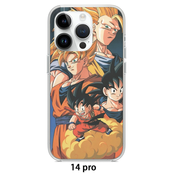 Goku Evolution from Kid to SSJ3 Transformation Dopest 3D iPhone 15 Series Phone Case