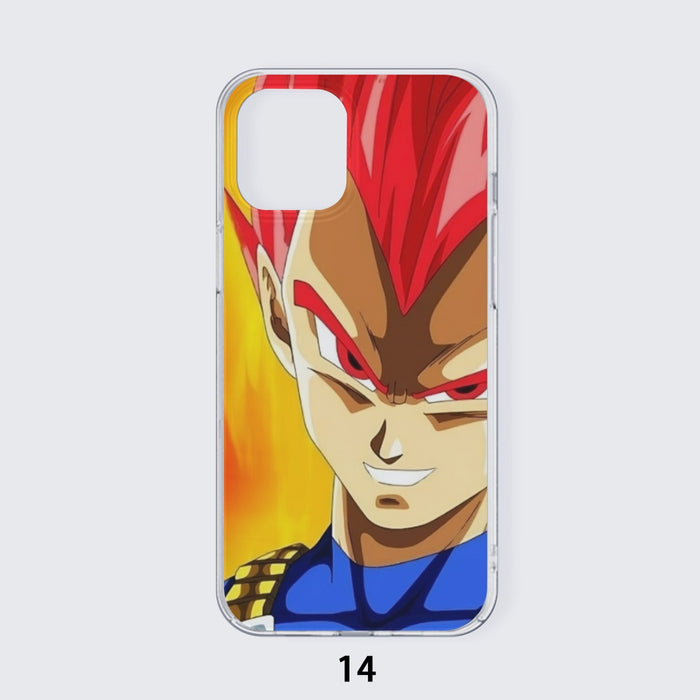 Dragon Ball Vegeta Super Saiyan Red God Vibrant Print iPhonecase