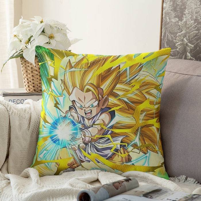 Dragon Ball Kid Goku SSJ3 Kamehameha Couch Pillowcase