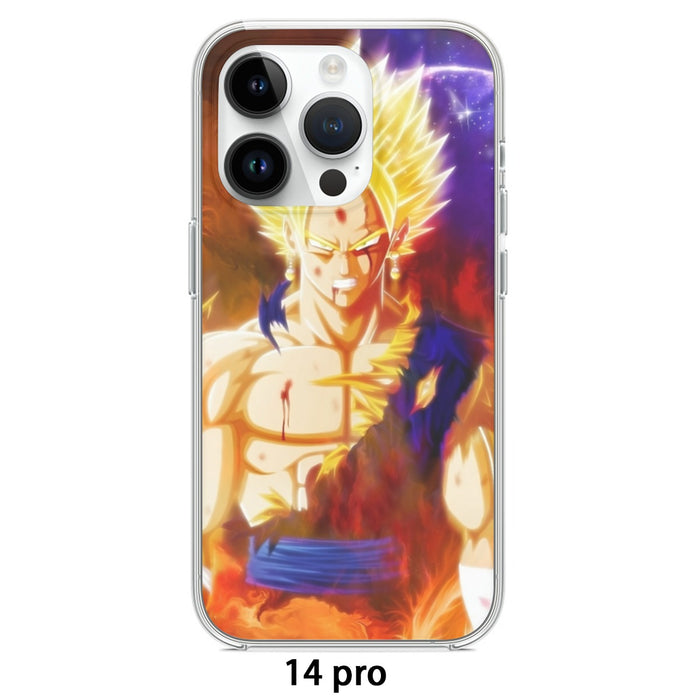Dragon Ball Z Vegito Super Saiyan Angry Bruised Dope iPhone case