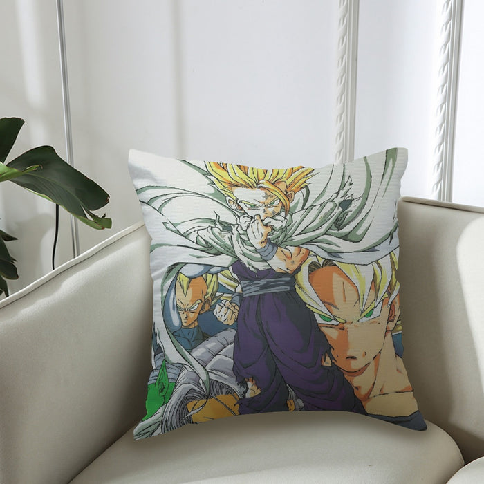 Dragon Ball Teen Gohan Super Saiyan Goku Vegeta Trunks Super Style Couch Pillowcase