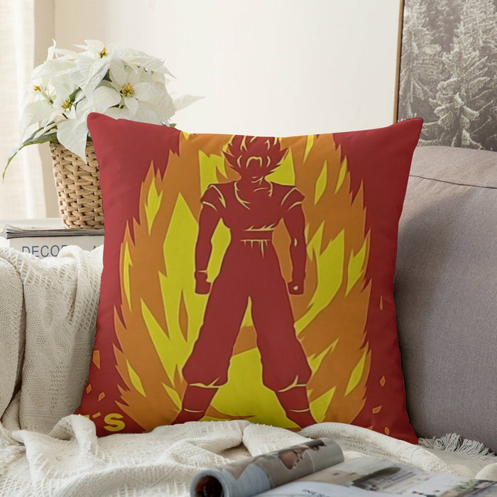 Dragon Ball Z Son Goku On Fire Its Okay To Be Super Saiyan Couch Pillowcase