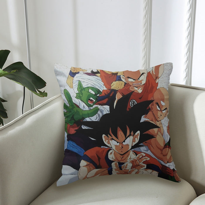 Dragon Ball Goku Piccolo Krillin Heroes Group Awesome Design Couch Pillowcase