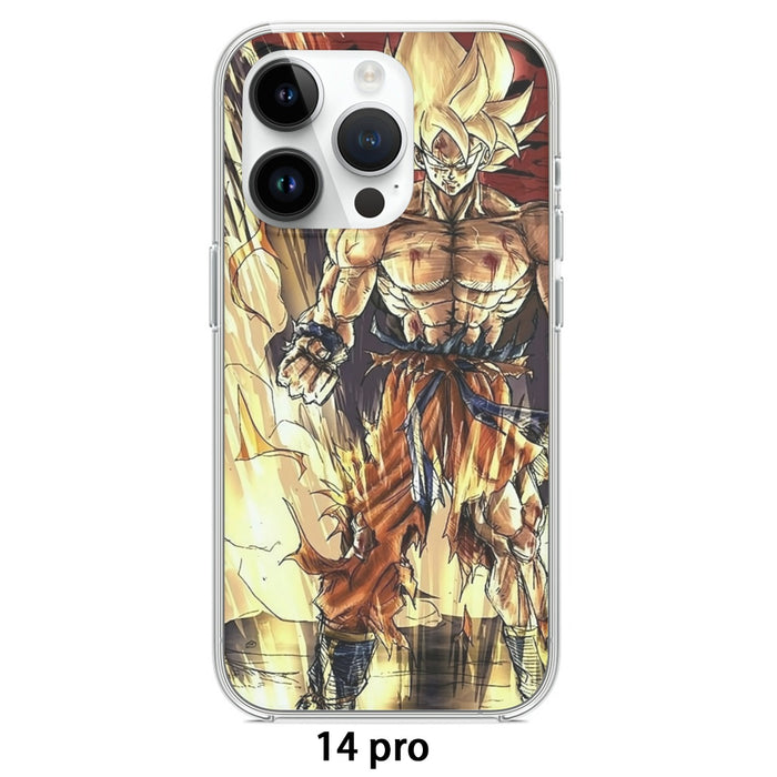 Powerful Goku Super Saiyan 2 Transformation SSJ2 iPhone case