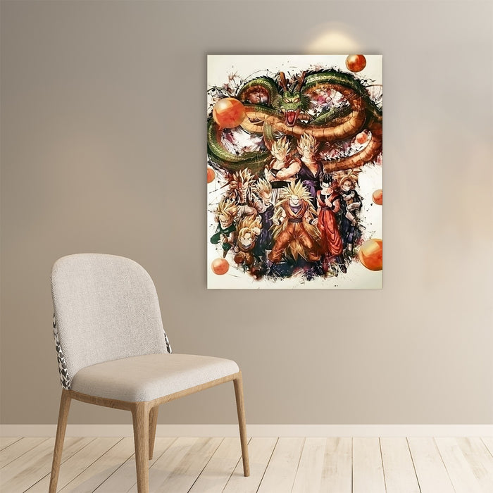 Dragon Ball  Ultimate Shenron x Saiyans Paper poster