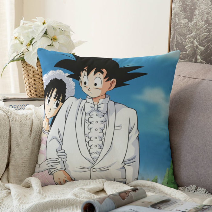 Dragon Ball Z Son Goku Newly Wed Couple Couch Pillowcase