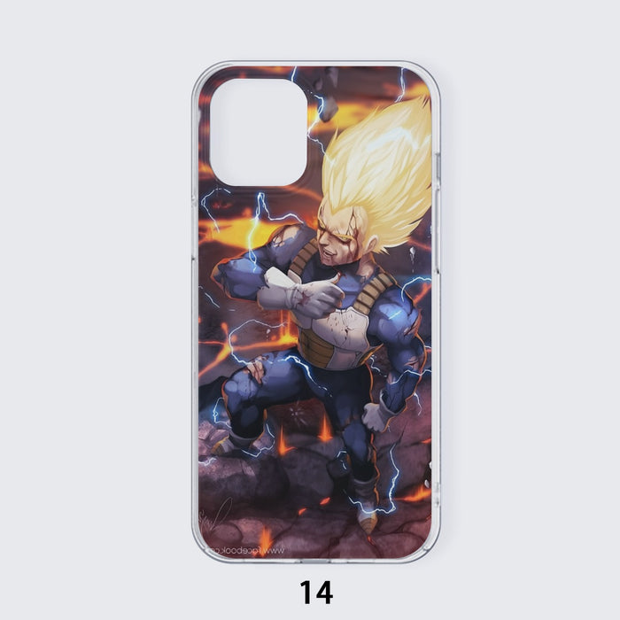 Dragon Ball Z Vegeta Super Saiyan Lightning Custom iPhone case