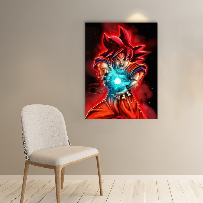Awesome Red Hair Goku DBZ Paper poster