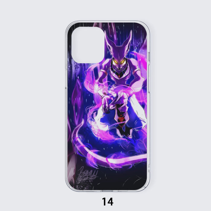 DBZ Mighty Destruction God Beerus Egyptian Cat Sport Design iPhone case