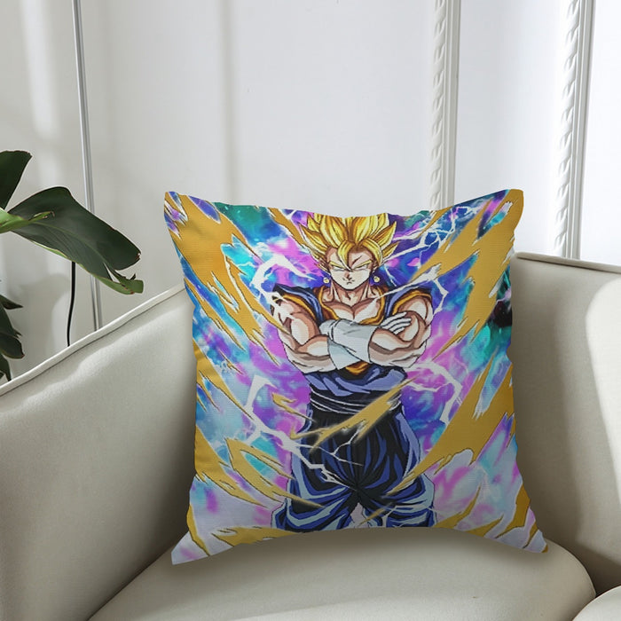 Dragon Ball Vegito Super Power Aura Thunder Earing Super Saiyan Couch Pillowcase