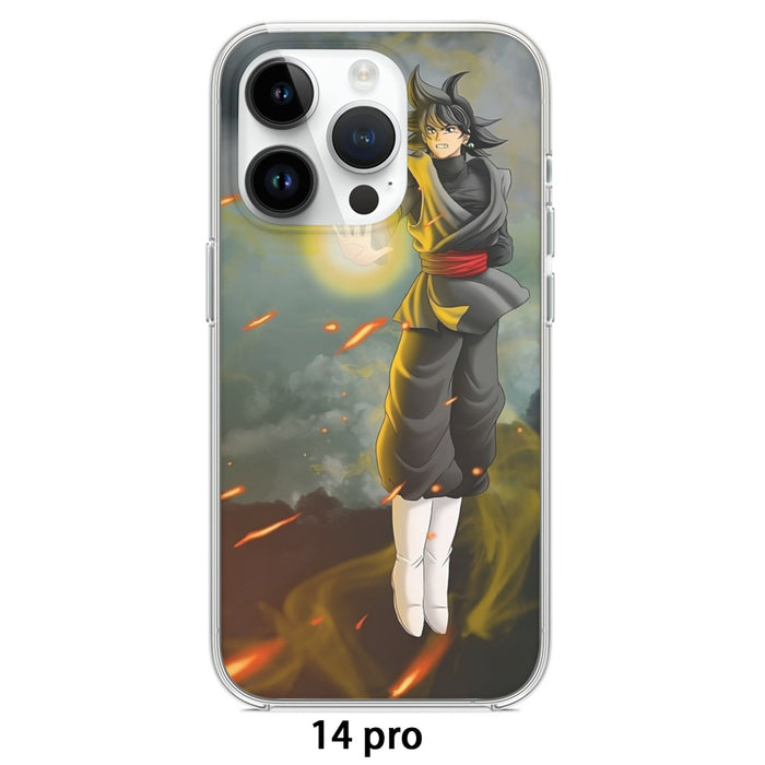 DBZ Goku Black Zamasu Potara Fusion Realistic Drawing Style Cool iPhone case