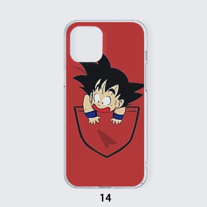 Dragon Ball Cute Goku Kid Pocket Simple Design Streetwear iPhone case