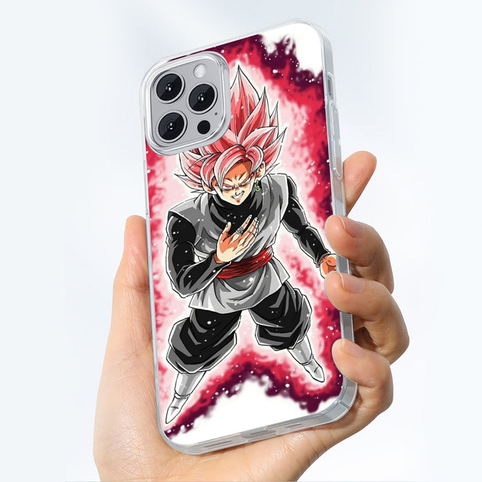 Dragon Ball Super Black Goku Rose 2 Super Saiyan Grin iPhone case