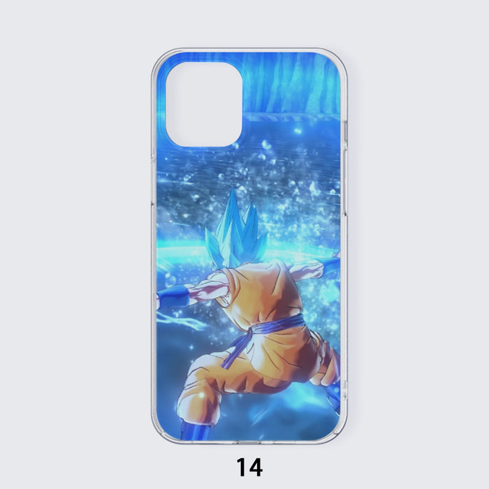 DBZ Goku SSGSS Saiyan God Blue Aura Blasting Streetwear iPhone case