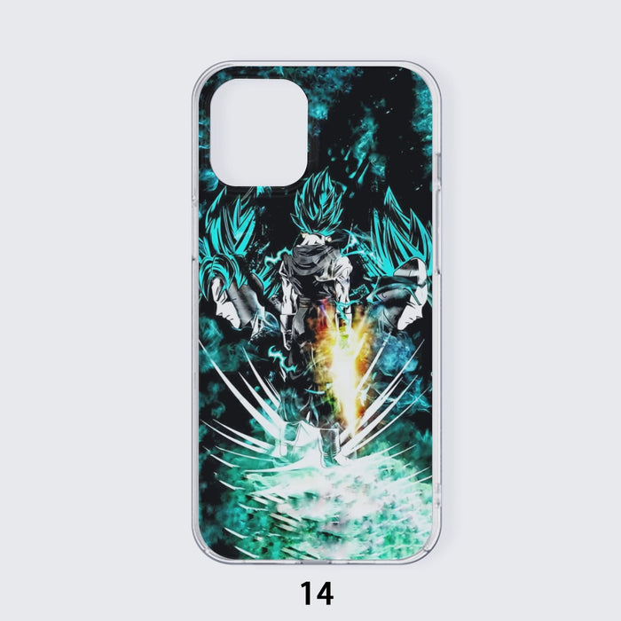 Dragon Ball Gogeta Super Saiyan Power Up Potara Fusion Design iPhone case