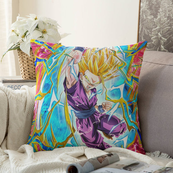 Teen Gohan Dragon Ball Full Tilt Kamehameha Super Saiyan 2 Couch Pillowcase