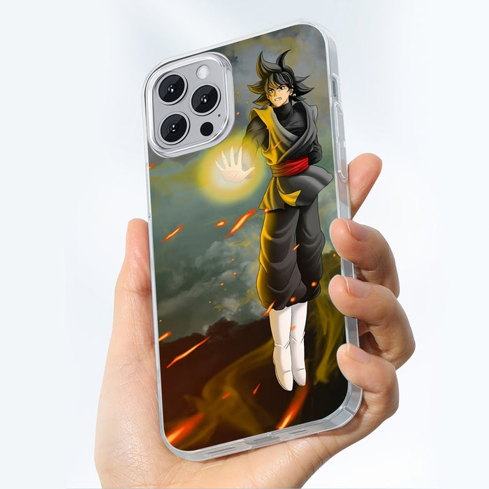 DBZ Goku Black Zamasu Potara Fusion Realistic Drawing Style Cool iPhone case