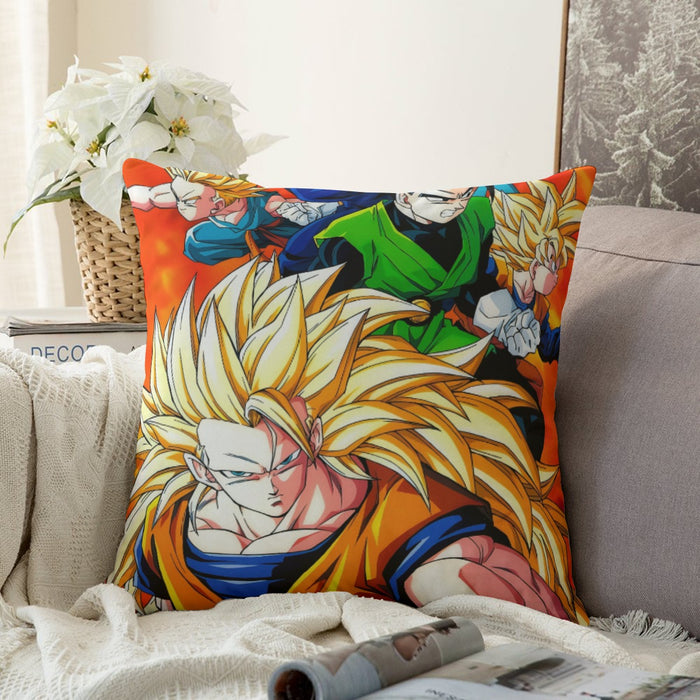 Dragon Ball Goku Super Saiyan 3 Vegeta Gohan Trending Design Couch Pillowcase