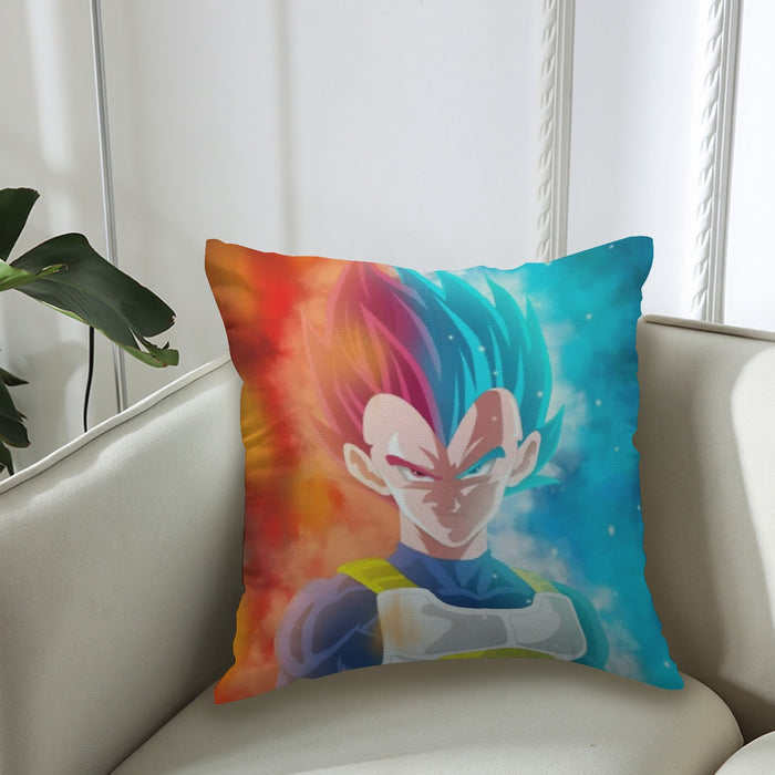 DBZ Vegeta Super Saiyan God Blue SSGSS Cool Portraits Couch Pillowcase