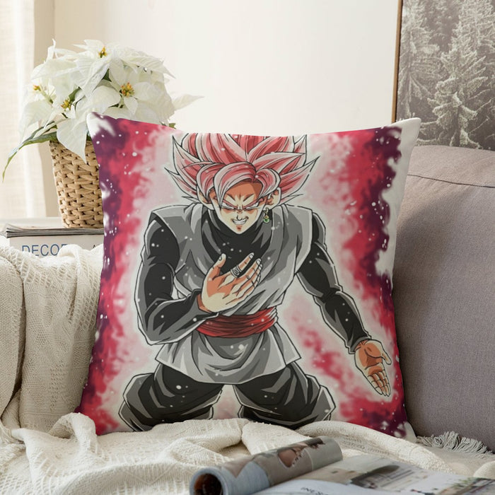 Dragon Ball Super Black Goku Rose 2 Super Saiyan Grin Couch Pillowcase