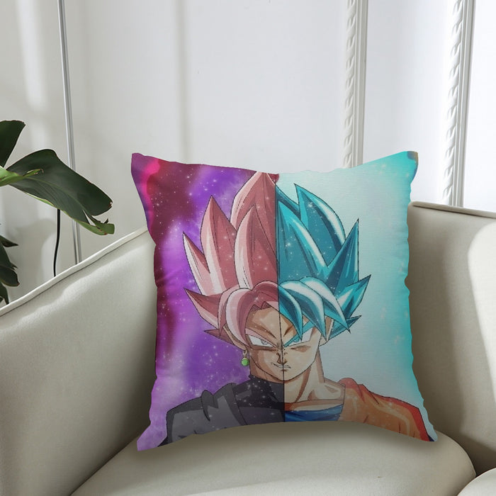 DBZ Goku SSGSS Black Rose Super Saiyan Portraits Dope Couch Pillowcase