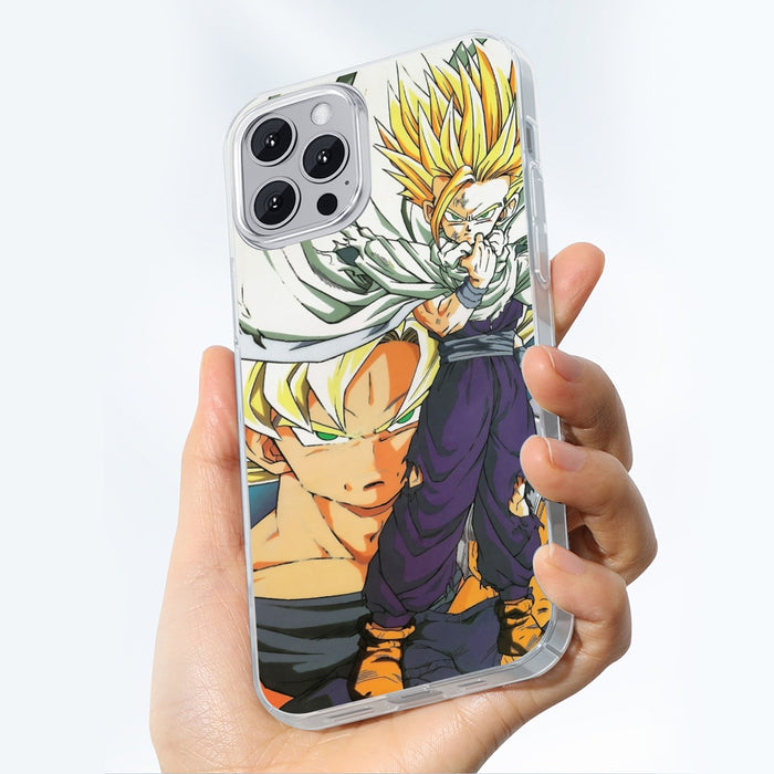 Dragon Ball Teen Gohan Super Saiyan Goku Vegeta Trunks Super Style iPhone 15 Series  Phone Case